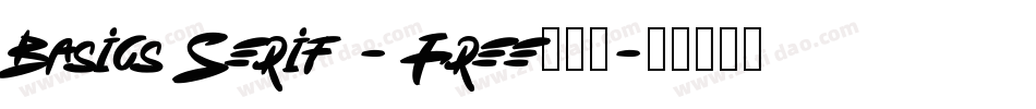 Basics Serif - Free手机版字体转换